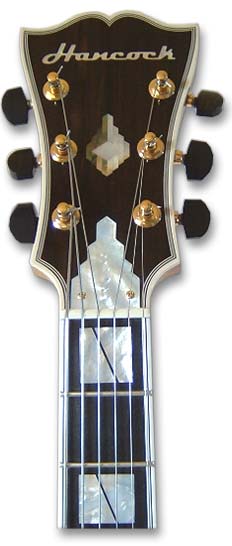 Archtop guitar headstock